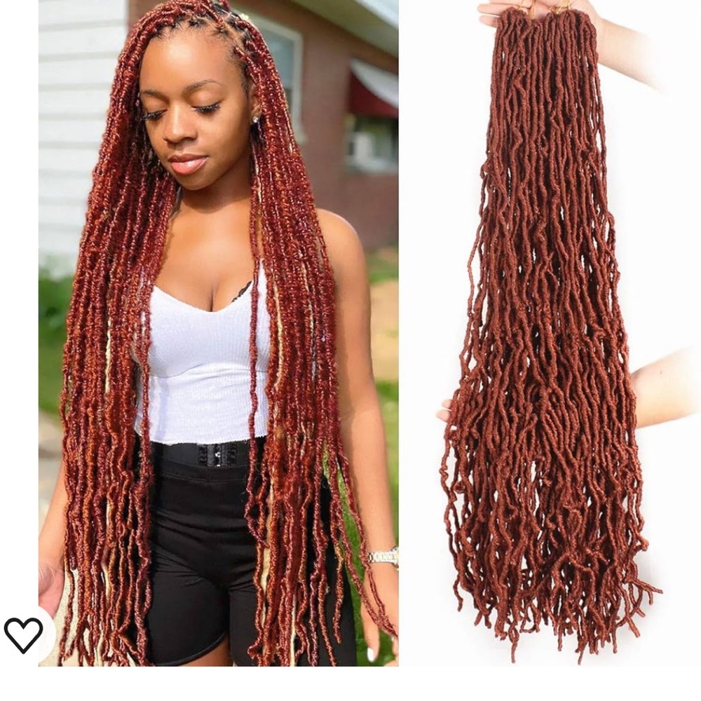 36” 5 Pack Soft Locs Crochet Hair: New faux locs style, Goddess crochet” New!